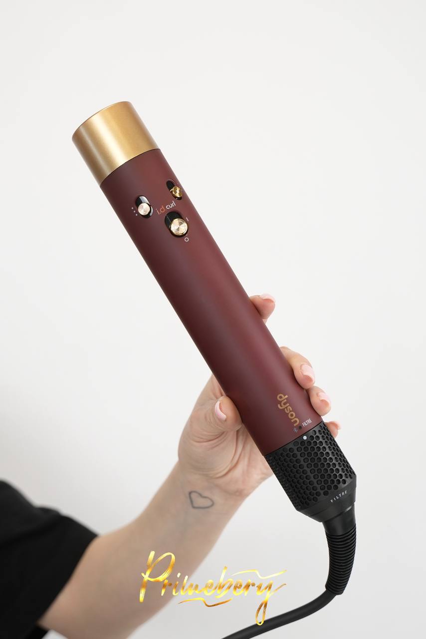 Стайлер Dyson HS08 Airwrap Complete Long Diffuse (Straight+Wavy - Red Velvet - бардовый)