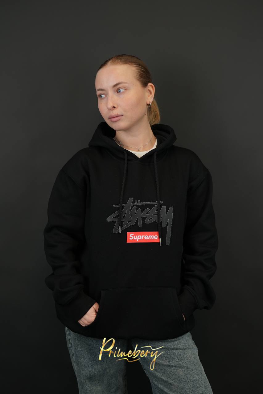 Худи от SUPREME & STUSSY — идеально для тех, кто шарит за стритвир стиль 🏻